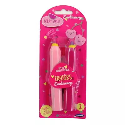 Berry Sweet Super Huge Novelty Pencil Erasers - Pack Of 2 • £4.50