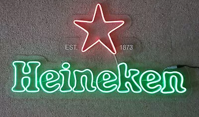 Awesome Heineken Imported Beer Light Up Led Sign Man Cave • £120