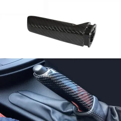 Real Handbrake Brake Handle Carbon Fiber Cover For BMW E36 E46 F30 F32 F80 F82 • $34.61