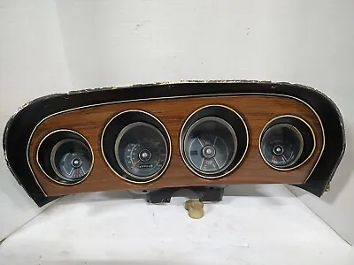 1969 Ford Mustang GT 120 Dash Panel Gauge Cluster Wood Grain  • $249.99