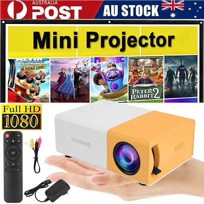 $38.99 • Buy Mini Projector HDMI LED HD 1080P Home Cinema Portable Party Projector AU Power