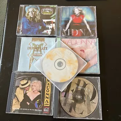 Lot Of 7 CDs MADONNA Immaculate Music MDNA Remember Bedtime Breathless Erotica • $10