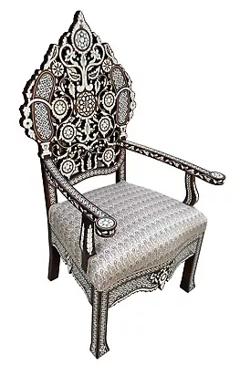 Mother Of Pearl Inlaid Chair • $2950