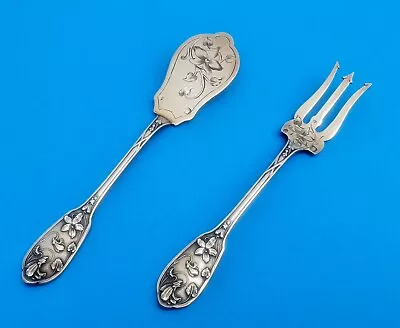 £84 • Buy Antique Hallmarked Silver Cake Server And Fork