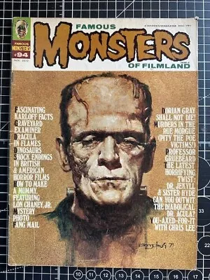 Warren Famous Monsters Of Filmland #94 Karloff Frankenstein Nov 1972 • $25
