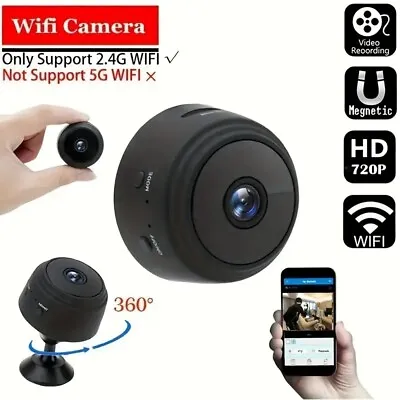 A9 Camera HD Night Vision Wifi IP Camera HD 720P 2.4G 32GB Card Included • £9.99