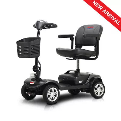 4 Wheels Compact Travel Mobility Scooter 300W W/LED Light For Adult-300lbs Gray • $819