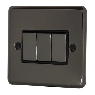 £8.95 • Buy Black Nickel Light Switches, USB Plug Sockets, Dimmer & Cooker Switches