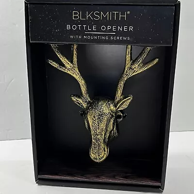 Blksmith Bottle Opener With Mounting Screws Deer Elk Cast Iron Bronze Finish New • $19.99