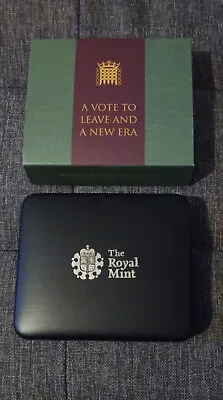 GB 2020 Royal Mint Withdrawal From European Union 50p Silver Coin In Box + COA • £35