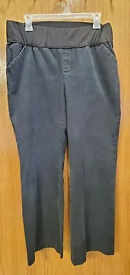 Maternity Stretch Pants Black 12 Gap Demi Panel Casual Work Clothes • $7.95