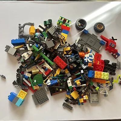 Lego 1.23kg Bulk Lot Wheels Spiderman Police Bricks Duplo Mix • $69.99