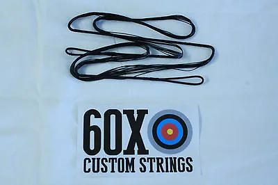 60X Custom Strings 64  68 AMO 16 Strand Black Dacron B50 Recurve Bowstrings Bow • $14.98