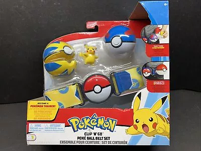 $22.90 • Buy Pokemon Clip Go Belt Transport Ball Pikachu With 2 Pokeball Original Official!!!