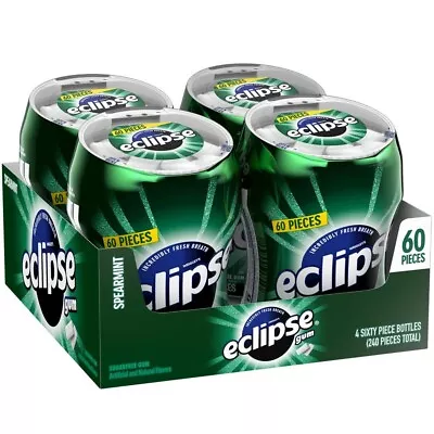 Eclipse Spearmint Sugarfree Gum 60 Count (Pack Of 4) • $20