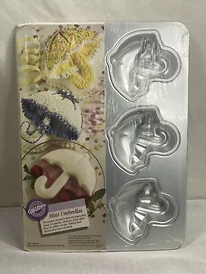 Wilton Cake Baking Pan New Mini Umbrella Wedding Baby Shower Rainy Day  • $8.79