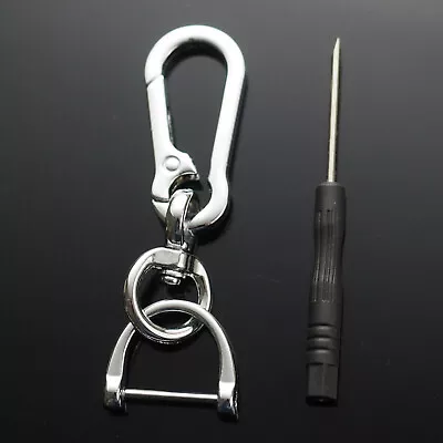 Keychain Clip Bag Belt Ergonomic Men Women Ring Key 360 Fob D-Ring Buckle Holder • $6.99