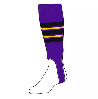 TCK Baseball Stirrups Large (300F 5in) Grape Black Gold • $14.99