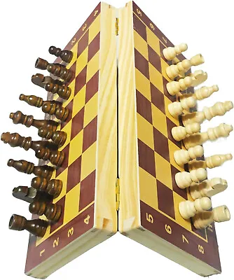 Multipurpose Go 11.8  Magnetic Wooden Folding Chess Set Game Board • $25.98