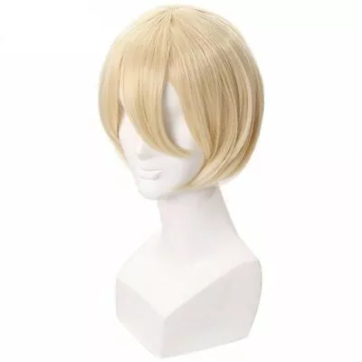 For Cosplay Black Butler 2 Alois Trancy  Light Blonde Short Straight Wig • $12.39