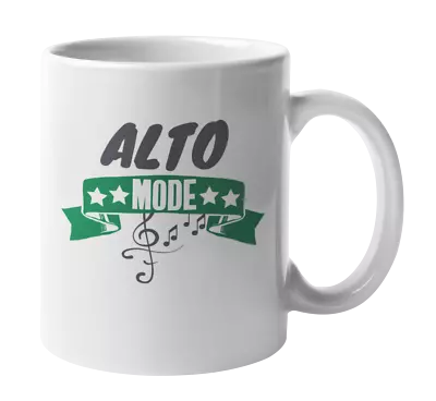 Alto Mode & Treble Clef Music Note Coffee & Tea Mug • $14.99