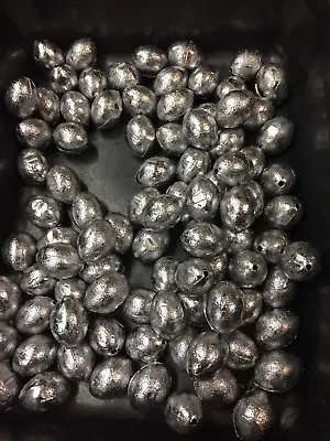 Egg Sinkers 10 Lbs  1/2-3/4-1-11/2-2-3-4-5-6-8-10-12Oz Any Combination Of Size • $33.95