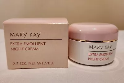 Mary Kay Extra Emollient Night Cream Jar 2.5 Oz Full Size Rare Original Formula • $44