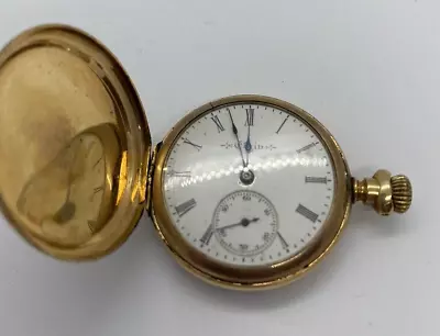 1904 Elgin National Watch Company - 14k Solid Gold- 7j Pocket Watch • $777.77