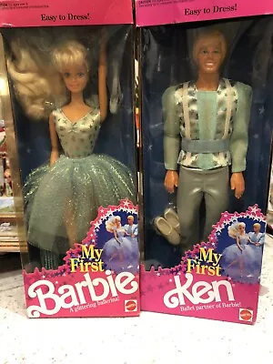 1991 Barbie And Ken Set My First Doll Easy To Dress Ballerina Set Mattel • $75