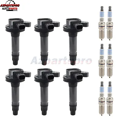 6Pack Ignition Coil & Spark Plug For 2013-2017 Ford Police Interceptor 3.7L V6 • $73.97