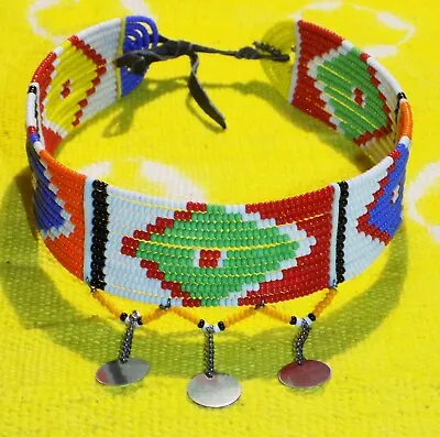 African Maasai Choker Necklace Masai Massai Ethnic Tribal Boho Gypsy Jeec11 • $17.97