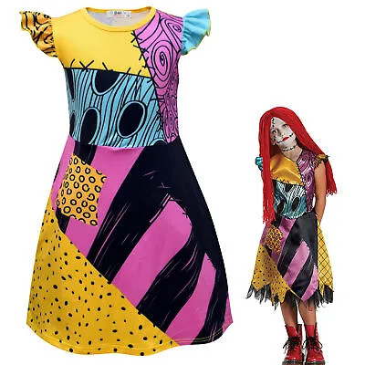 £10.75 • Buy The Nightmare Before Christmas Sally Girls Costume Party Fancy Dress Kids Gifts