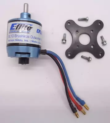 EFLITE BL10 Brushless Outrunner Motor 1250 Kv WITH CROSSMOUNT IN GOOD CONDITION • £24.99