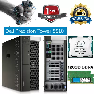 Dell Precision T5810 14-CORE E5-2683v3 E5-2697v3 96GB DDR4 3.50GHz 960GB SSD 2.5 • £195.30