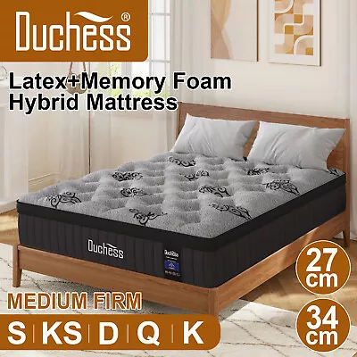 Duchess Mattress QUEEN DOUBLE KING SINGLE Medium Firm Chiropractic Pocket Spring • $149