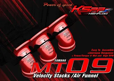 Velocity Stack Yamaha  Mt-09 FJ-09 FZ-09 2014-2020 Gen1-2  Air Intake Funnel • $159.99