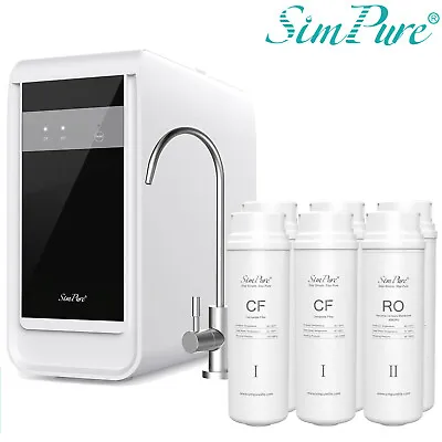 SimPure Q3-600GPD 7 Stage Tankless Reverse Osmosis System W/2-Year Water Filters • $349.99