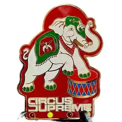 Vintage Shrine Circus Supreme Light Up Elephant Pin And Matching Bolo • $79.99