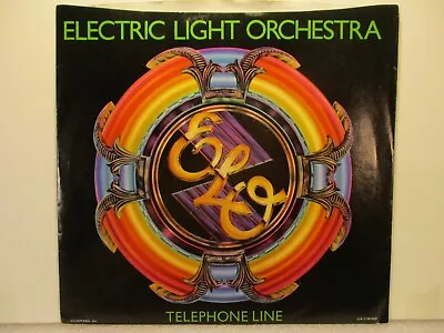 ELO - Telephone Line - 1977 United Artists 45 Rpm & Pic Sleeve - Green Vinyl • $3.25