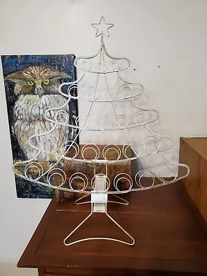 Silver Metal Wire Table Top Picture Card Photo Holder Tree - 19  Tall • $12.50