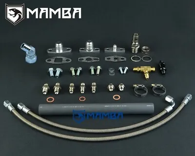 Turbo Oil Feed & Return Line Kit For HONDA B16 B18 W/ Garrett BB GT2860RS GT28R • $170.78