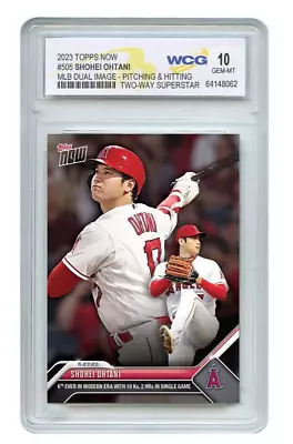 Shohei Ohtani- 2023 MLB TOPPS NOW Card 505 (DUAL-IMAGE) Pitching & Hitting • $69.99