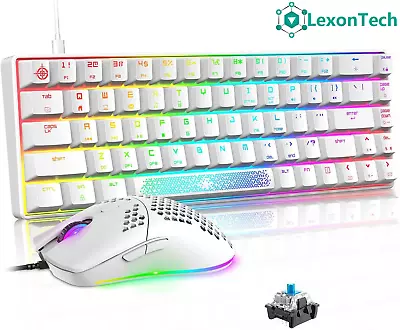 Desktop Wired Mechanicl Keyboard Mouse Combo PC Computer Ergonomic Office Bundle • $75.99