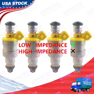 4Pcs Fuel Injectors For 1984 Ford Mustang 2.3L I4 OEM /TURBO • $85.88