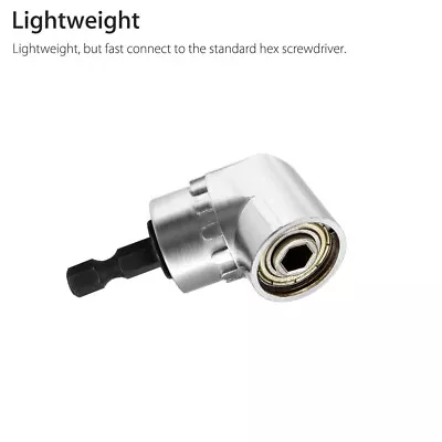 Right Angle Driver 1/4inch Screwdriver Drill Attachment Drill Adaptor Drill Bit • $13.13