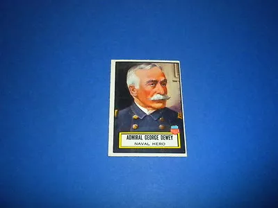 LOOK 'N SEE Trading Card #93 - ADMIRAL GEORGE DEWEY - T.C.G./TOPPS 1952 U.S.A. • $4.99