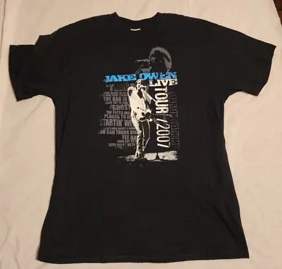 Jake Owen Live Tour 2007 T-Shirt Size Large • $6