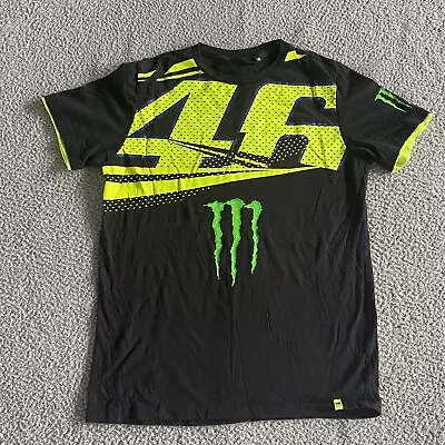Valentino Rossi VR46 Racing Apparel Mens T-Shirt Monster Bikers Black Size L • $23.79