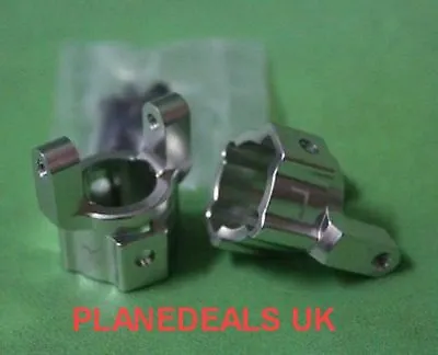 Aluminium C Hub X 2  For Axial AX10 SCX10 Silver Rock Crawler 1/10 L20 M • £12.95