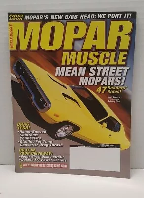 Mopar Muscle Magazine October 2002  Drag Tech Readers Rides • $6.99